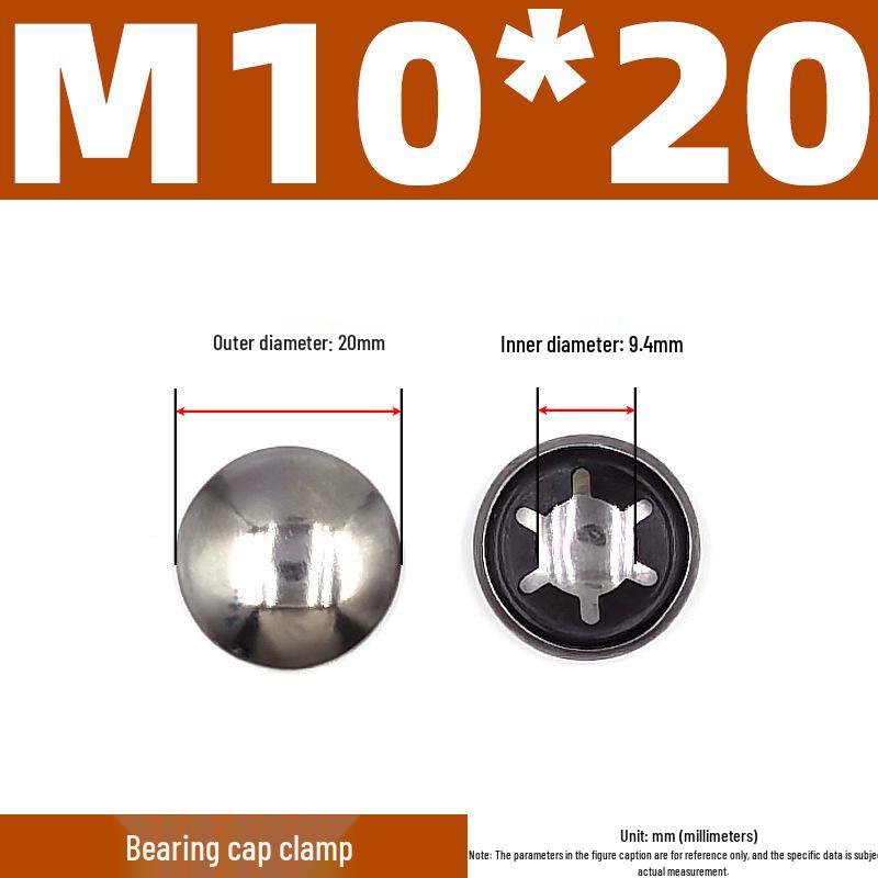 65 Manganese Steel Plum Blossom Screw Washer with Cap Clip Locking