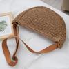 Forest Lazy Style Crossbody Bag Bohemian Handmade Grass Woven Bag Leisure Vacation Beach Women's Woven Dumpling Handbag New
