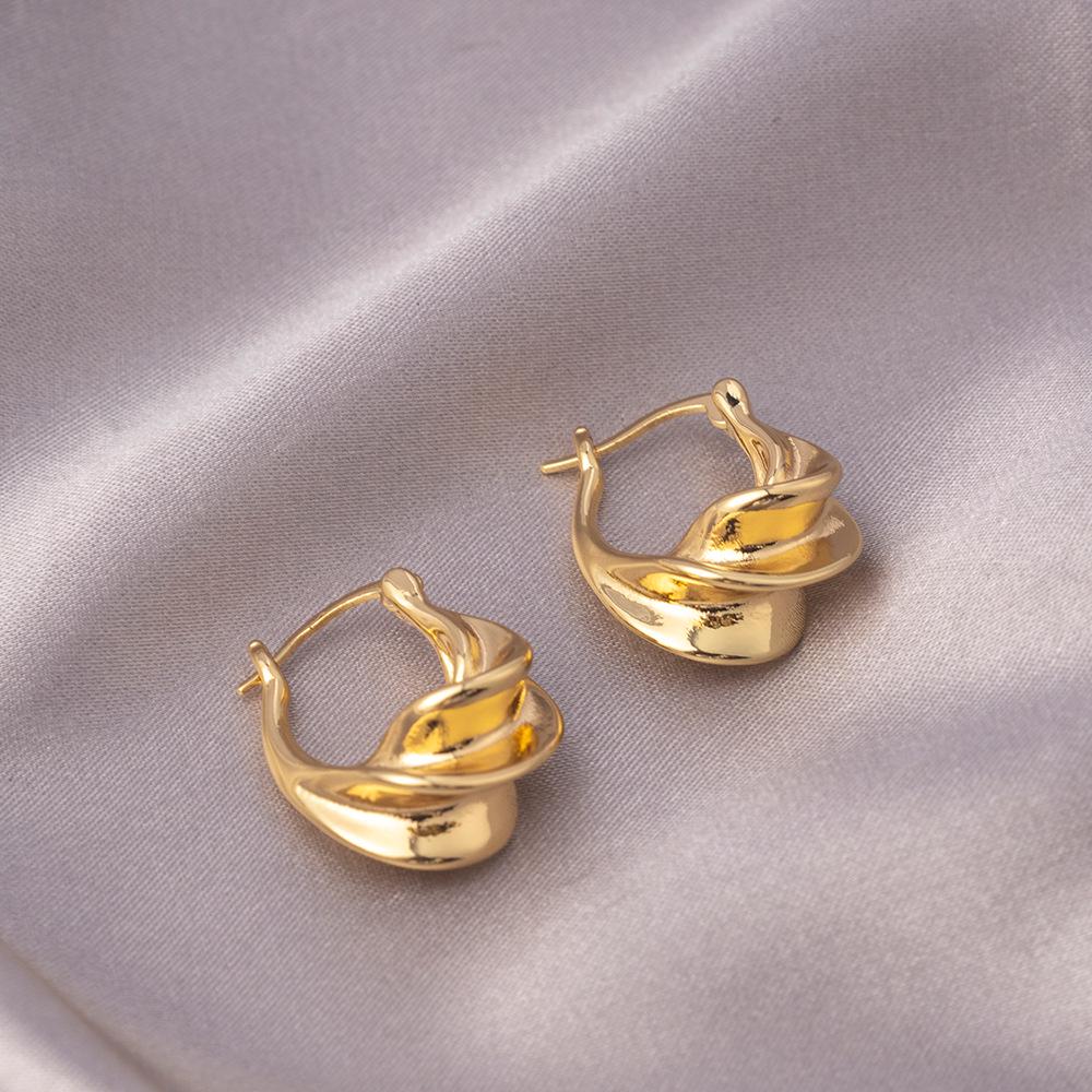 Exquisite 925 Silver Twisted Spiral Earrings - Vintage European & American Style Ear Cuffs