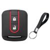 for Nissan qashqai j10 tiida note X-Trail T-31 Pathfinder navara Primera silicone car key case remote key holder cover chain