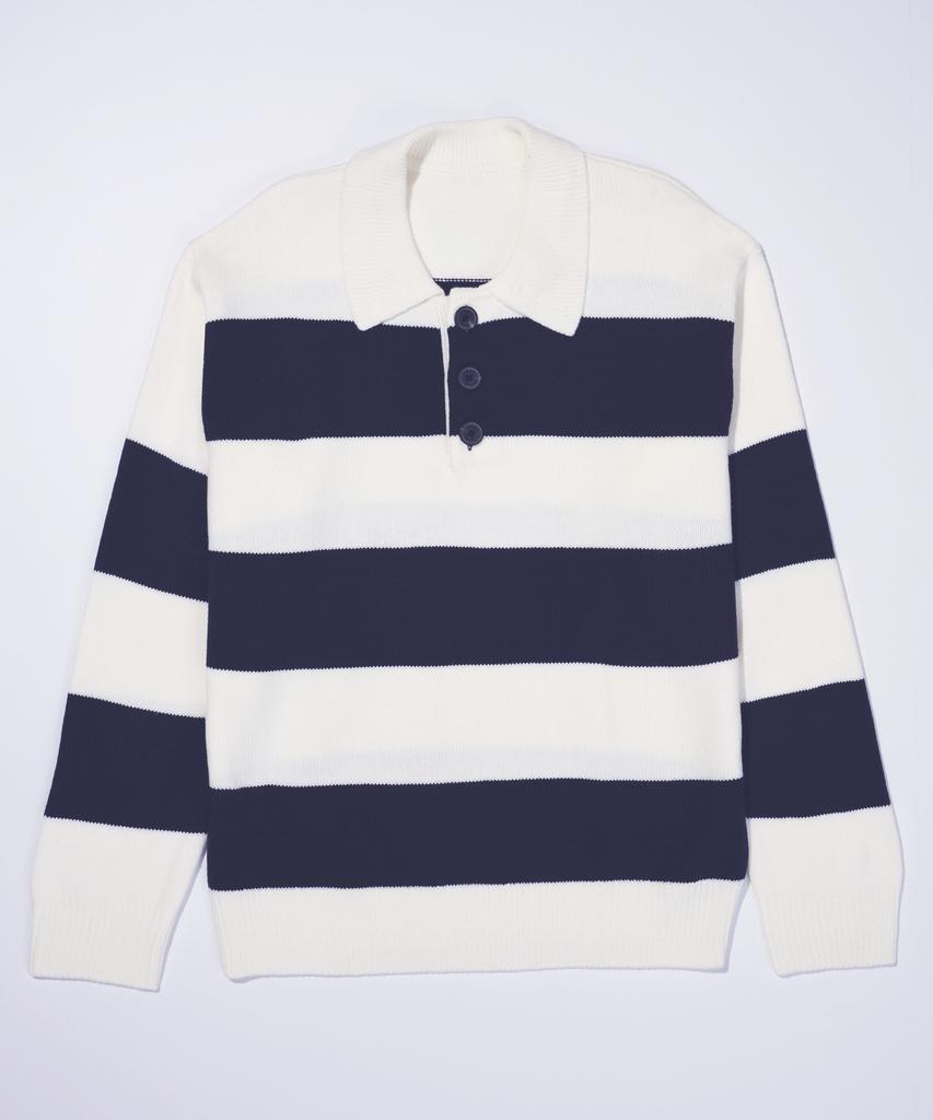 210EDIT Rugby Collared Knit_Zd3Sw117_Dnv
