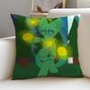 Weird RRegretevatorgnarpyS Cushion Cover Breathable and skinfriendly linen pillowcase square removable and washable cushion
