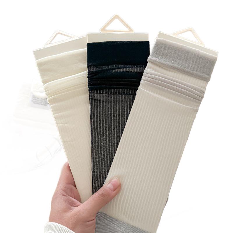 Ballet-style Thigh-high Stockings for Women in Summer, Lightweight, Transparent Glass Fiber Stockings, Breathable, Layered Stockings, Short Socks