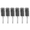 Uxcell Stainless Steel Wire Brush with Hexagonal 25mm 100mm Pack of for Electric for Removing Rust from and Polishing Shaft, Diameter, Length, 6,