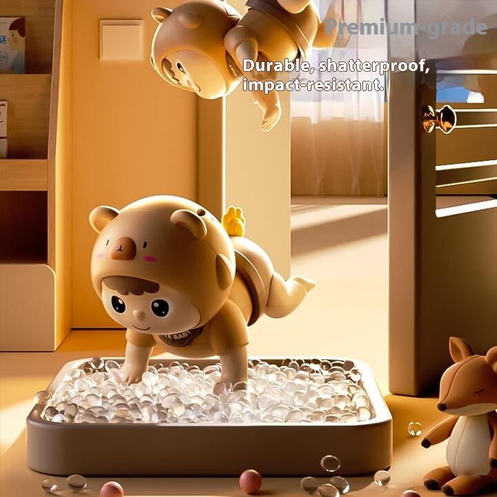 Baby toys, music dolls, educational early education, baby learning to crawl and guide head-up training