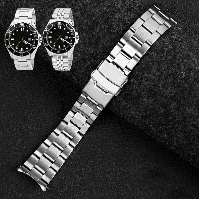 Für Casio Swordfish Uhrenarmband MDV-106 MDV-107 MDV106 MDV107 Uhrenarmband 2784 Edelstahl Uhr Herren-Kette 22mm Armband 22mm