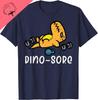 Vintage Hot Sale Gym Workout Dino Sore Exercise Fitness Boys Kids Women Unisex TShirt Cotton Sport Top Short Sleeve Tee