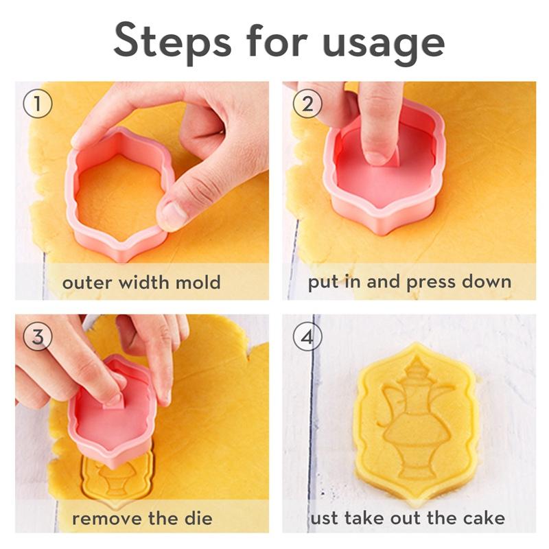 Forma na sušenky Eid Mubarak Ramadán Kareem Dekorace Camel Moon Hvězda Hrad Vykrajovátka na sušenky Islámský muslimský festival Party Doplňky