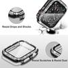Glass+Watch Cover for Apple Watch 49mm 45mm 44mm 41mm 38mm 40mm Bling Case Diamond Bumper Protector for iwatchSE 8 9 7 6 5 4 3 2
