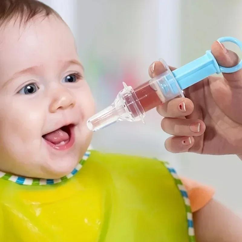 Baby Syringe Shape Feeder Updatedborn Dropper Medicine Feeder Needle Feeder Squeeze Medicine Dropper Dispenser Pacifier Baby Stuff