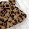 Sombrero de Pescador Orejas de Oso Bola de Felpa Engrosada Otoño Invierno Leopardo Bola de Felpa Gorro Cubeta para Exteriores