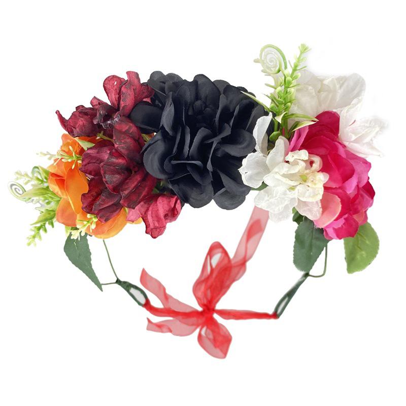Halloween Artificial Garland Headband Artificial Flower Head Garland Festival Boho Hippy Beach