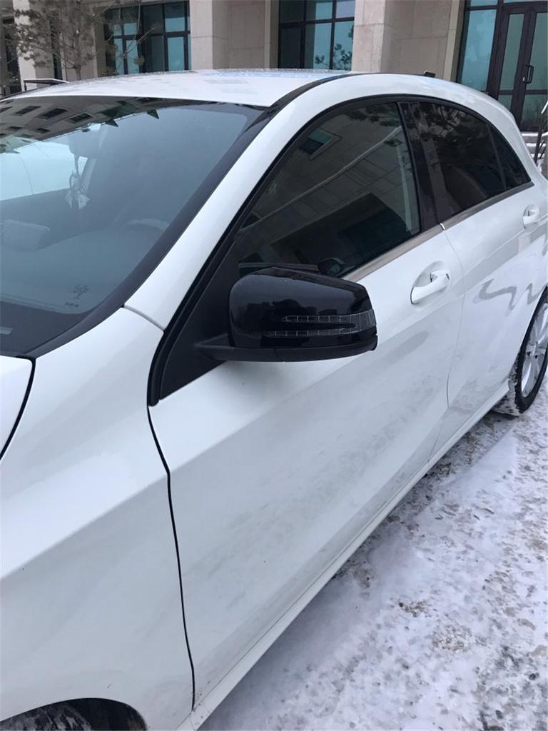 Left +Right Black Door Mirror Cover Cap Housing Wing Rear View Mirror Trim Casing For BENZ A B C E S Class W176 W246 W204 W212 W221 CLA C117