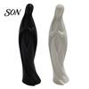 Virgin Mary Statue Praying Statue, Minimalist Blessed Sculpture, Sacred Prayer Sculpture Religious Figurine for Home Altar Desktop Decor Resin