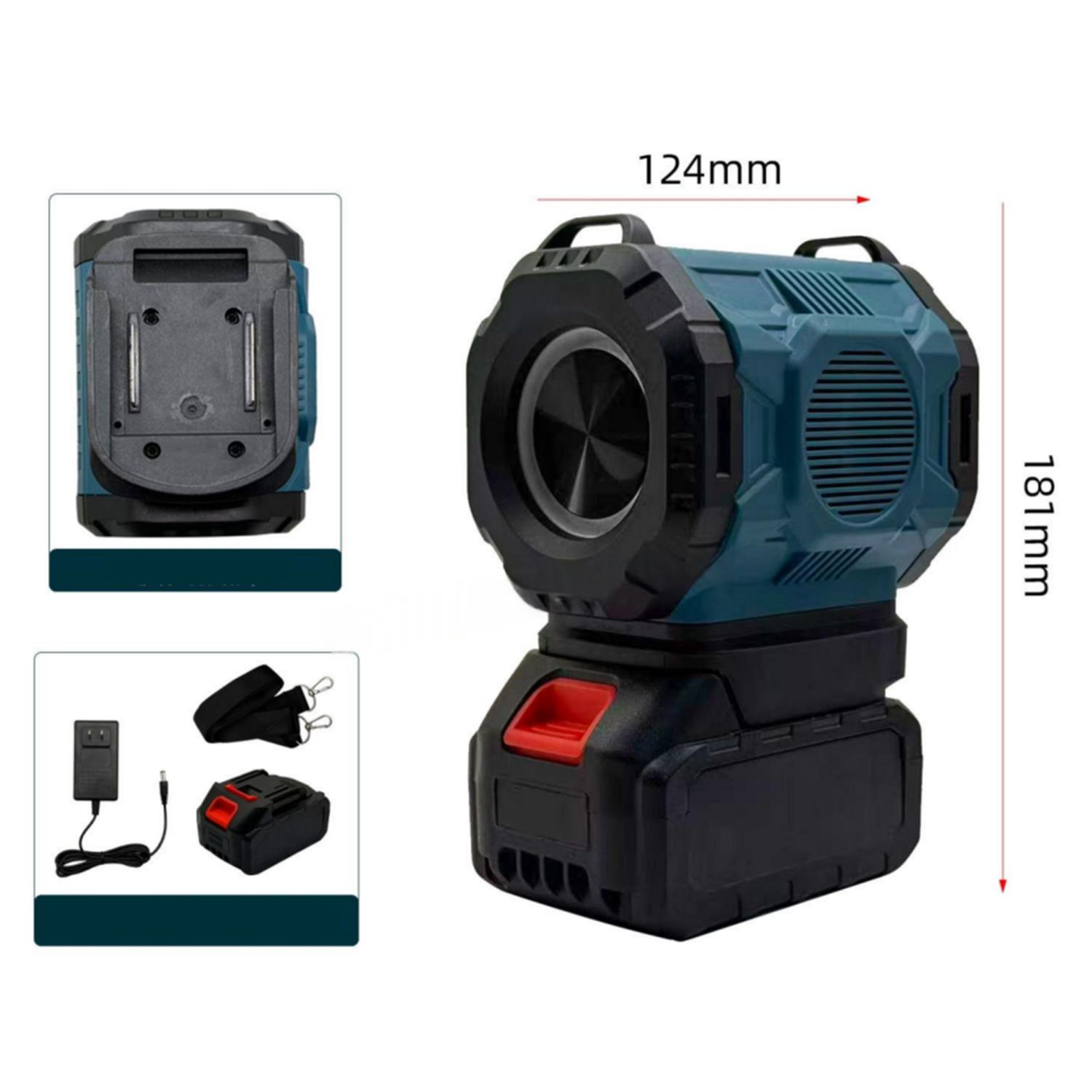 

Workshop Use 18V Battery Speaker Shoulder Strap Included Battery Powered Speaker as Picture Full-range Magnetic Driver China Mainland