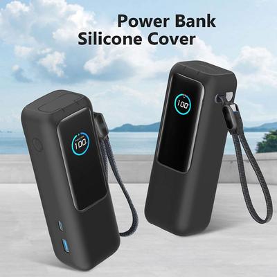 Étui en Silicone Pour Anker Zolo 25000mAh 165W Batterie Externe Chargeur Portable Étui de Protection Étui de Transport de Voyage Sac de Rangement TF/SIM