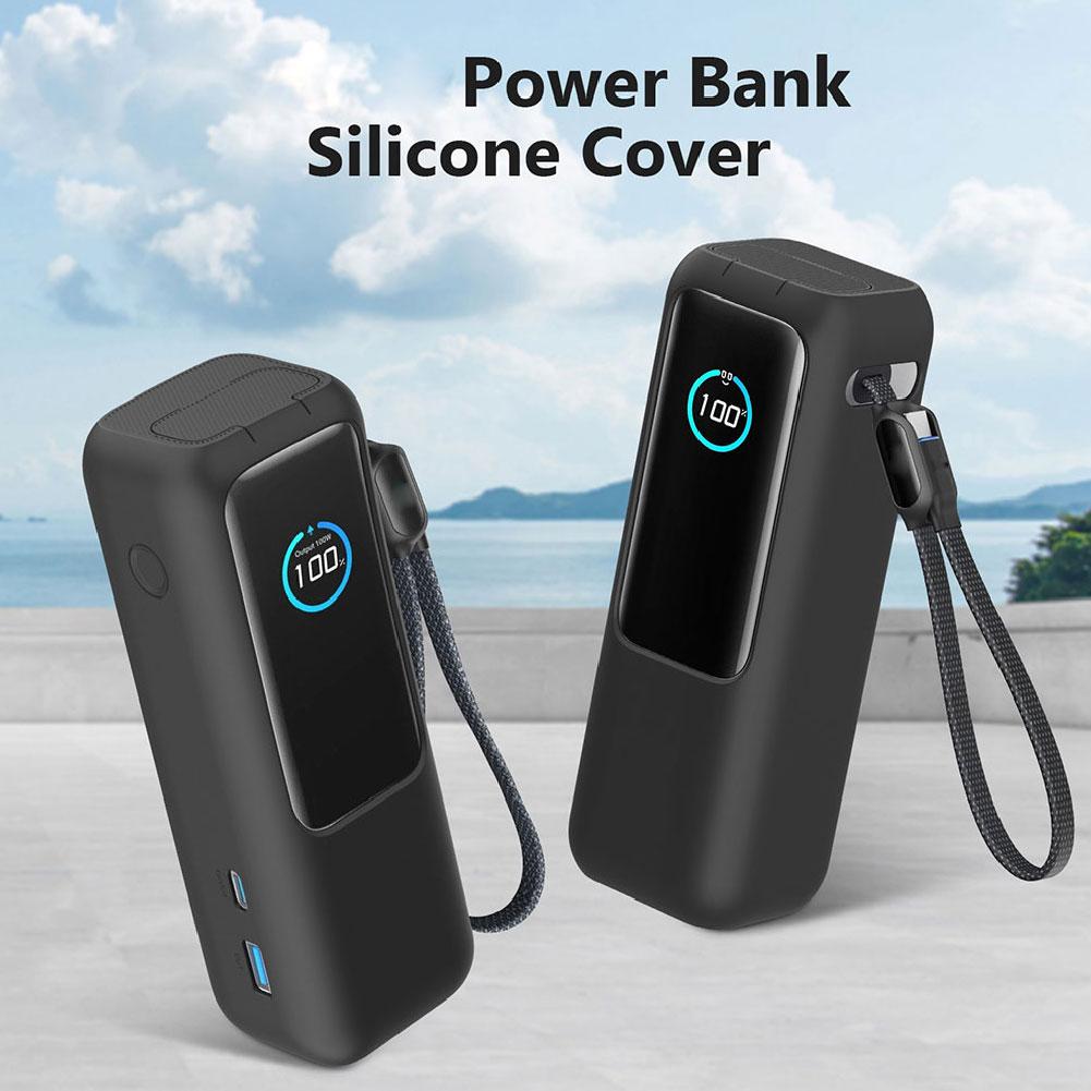 Silikonové pouzdro pro Anker Zolo 25000mAh 165W powerbanku přenosnou nabíječku ochranné pouzdro cestovní pouzdro úložná taška na TF/SIM