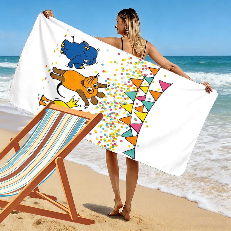 Asciugamano da Spiaggia Poster del Topo, Asciugamano Grande Morbido ad Asciugatura Rapida per Spiaggia Campeggio Nuoto
