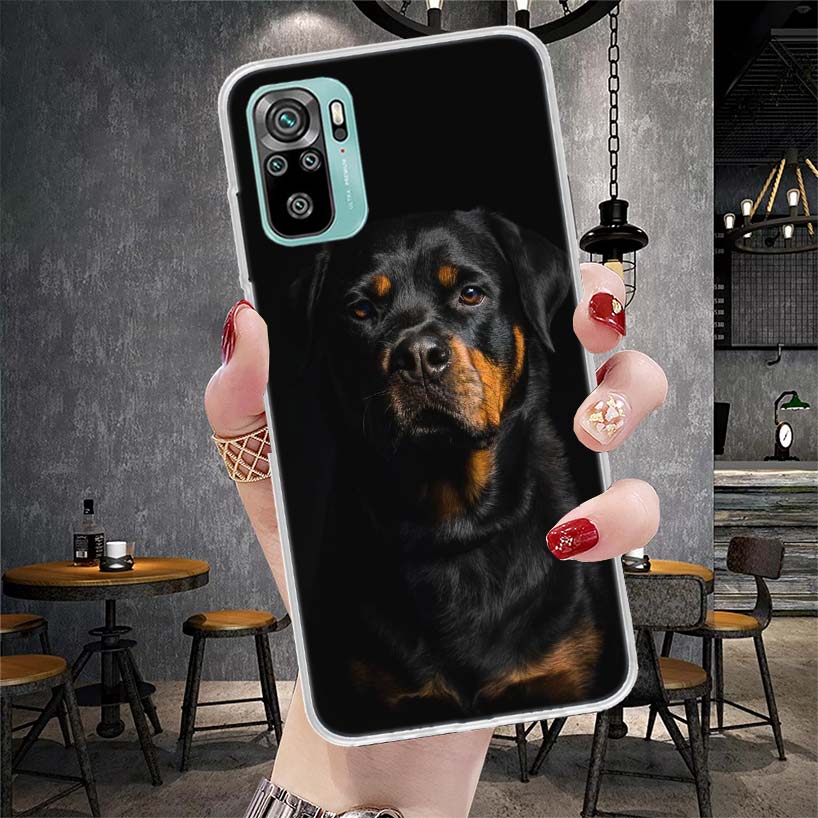 Rottweiler Dog Soft Phone Case For Xiaomi Redmi Note 15 14 14S 13 12 Pro Plus 12S 11 11S 11E 10 10S 11T 5G Fundas Coque Redmi No