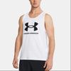 Under Armour Pánské tílko s kapucí bez rukávů UA Sportstyle s potiskem loga Bílé 1382883-100
