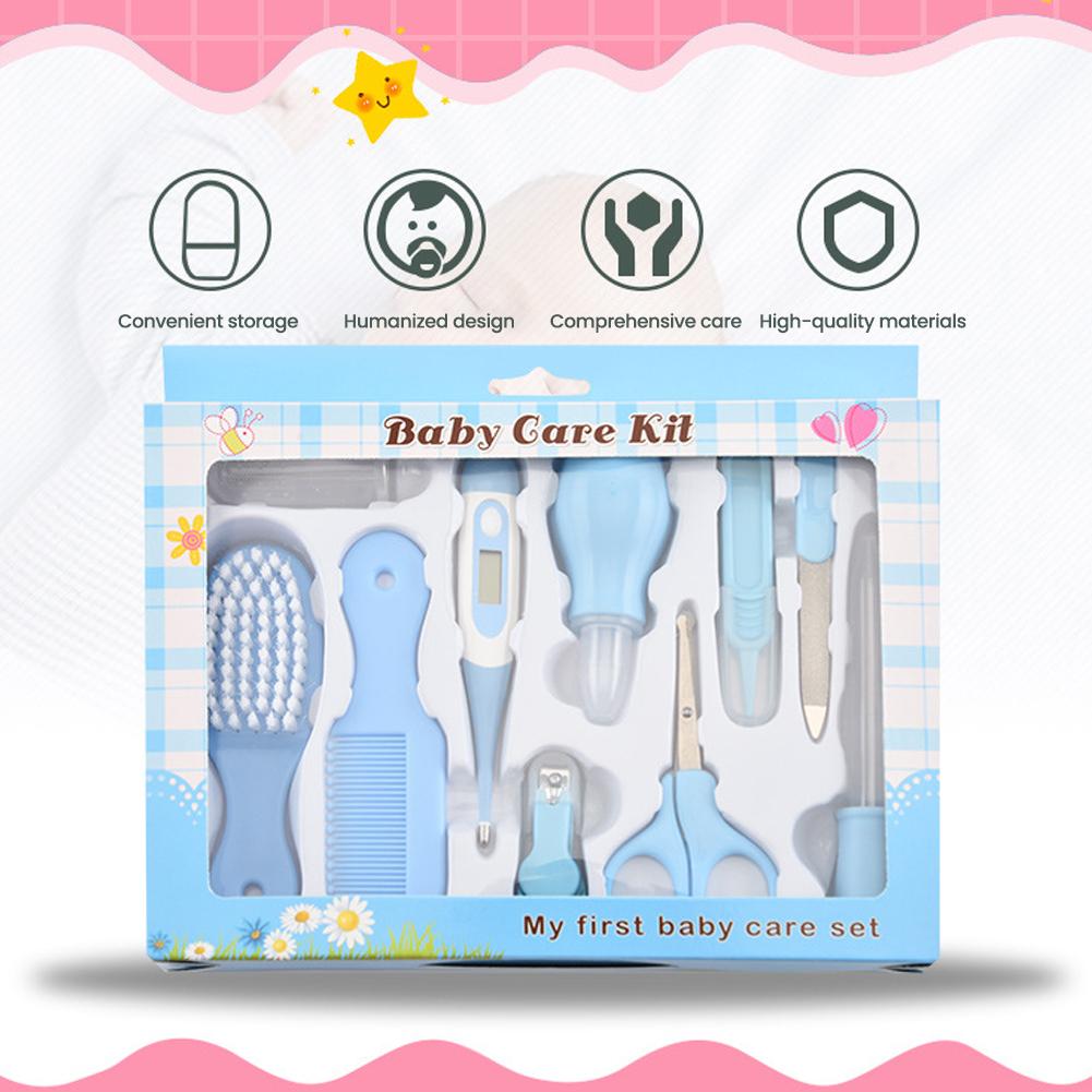 10pcs Set Nail Cutter Nail Cutter Set Maternal and Child Care Hair Healthcare Nose Cleaner Baby Care Set
