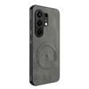 For Tecno Camon 50 4G Vintage Business Phone Case Cover Sheepskin Leather Magnetic Case Wireless Case for Tecno Camon 50 Pro 4G
