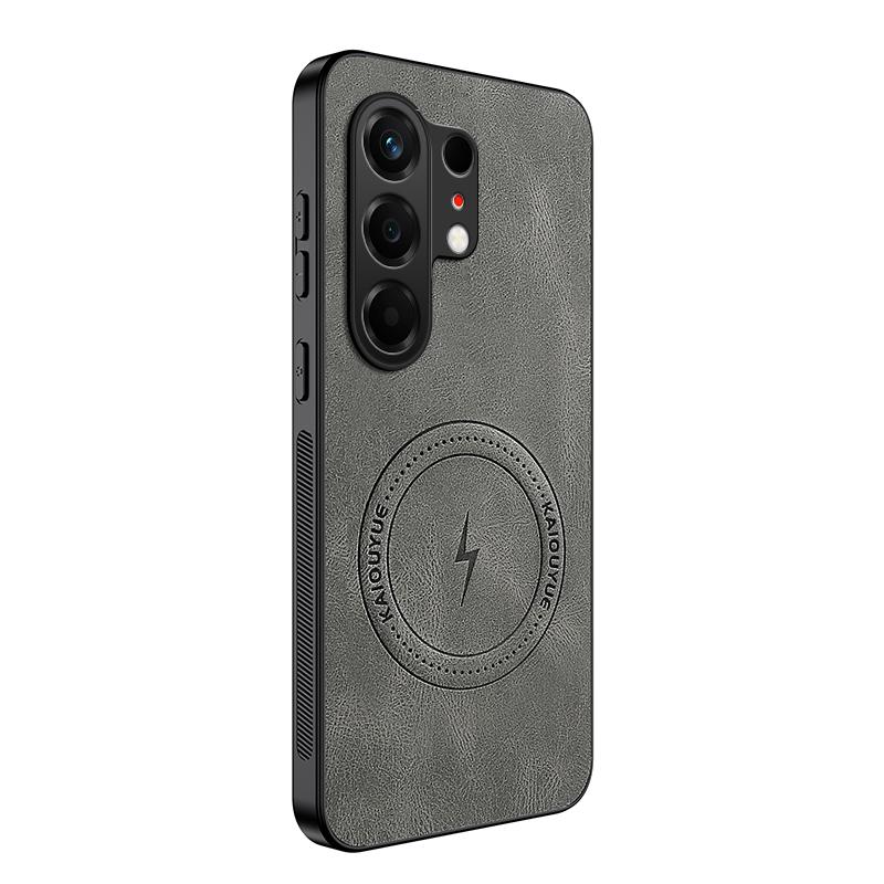 For Tecno Camon 50 4G Vintage Business Phone Case Cover Sheepskin Leather Magnetic Case Wireless Case for Tecno Camon 50 Pro 4G