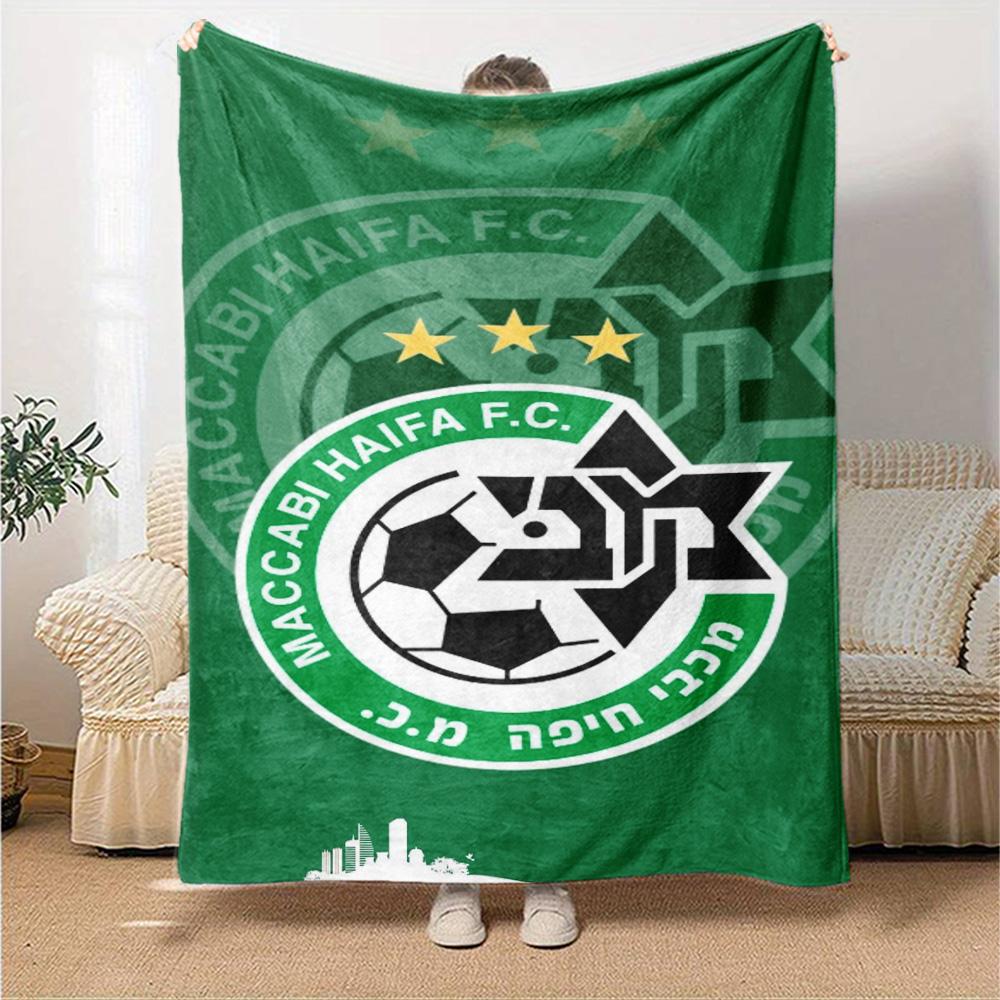 Haifa FC Print Flannel Blanket High Quality Warm Comfortable Cover for All Seasons Perfect for Gifts Home Decor