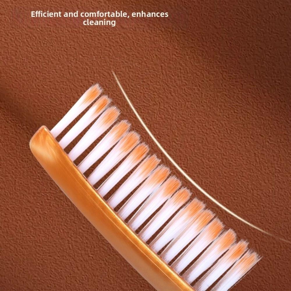 6pcs Long Head Soft Bristle Toothbrush Anti-slip Handle Curved Head Toothbrush For Adults Couple