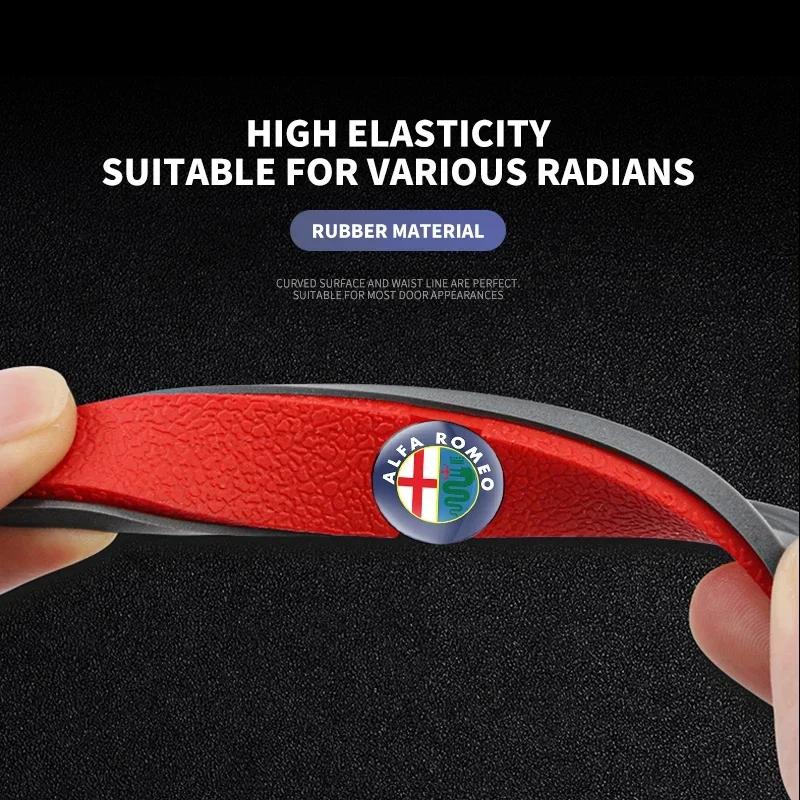 Emblema Anticolisão para Porta de Carro Adesivo de Espelho Retrovisor para Alfa Romeo 159 Giulietta 147 Mito Giulia 156 GT Stelvio decoração