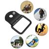D-Shaped Pull Ring Heavy Duty Black Finish Single-Hole Semi-Circular Iron Buckle for Cargo Trailer Truck Traction Anchor Point