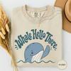 Whale Hello There Funny Beach Shirt, Funny Whale Pun Tee, Ocean Lover Gift, Cute Whale Lover Shirt, Beach Vacation Humor Gift Tee