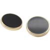 "Esstudió Gold & Silver Edged Black/White Metal Buttons for Wool Coats & Formal Suits"