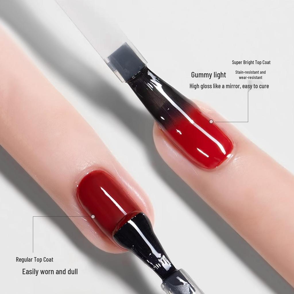 Ultra Shine Crystal Plating Gel Top Coat & Reinforcing Base for Long-lasting Gel Nail Art