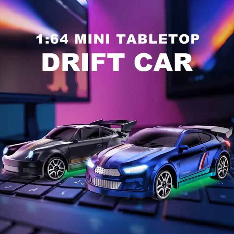 New 1:64 Mini RC Off-Road Car With Trailer Climbing Remote Control Vehicle Children Toy Birthday Gift Model