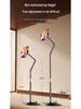 Universal Mobile Device Floor Stand with Telescopic Arm for Binge-Watching and Live Streaming