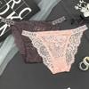 Heißer Diamant Sexy Spitze Unterwäsche Damen Doppelgürtel Strings Diamant Dekoration Heiß Einfach Atmungsaktiv Hohl Leicht Bikini Slips