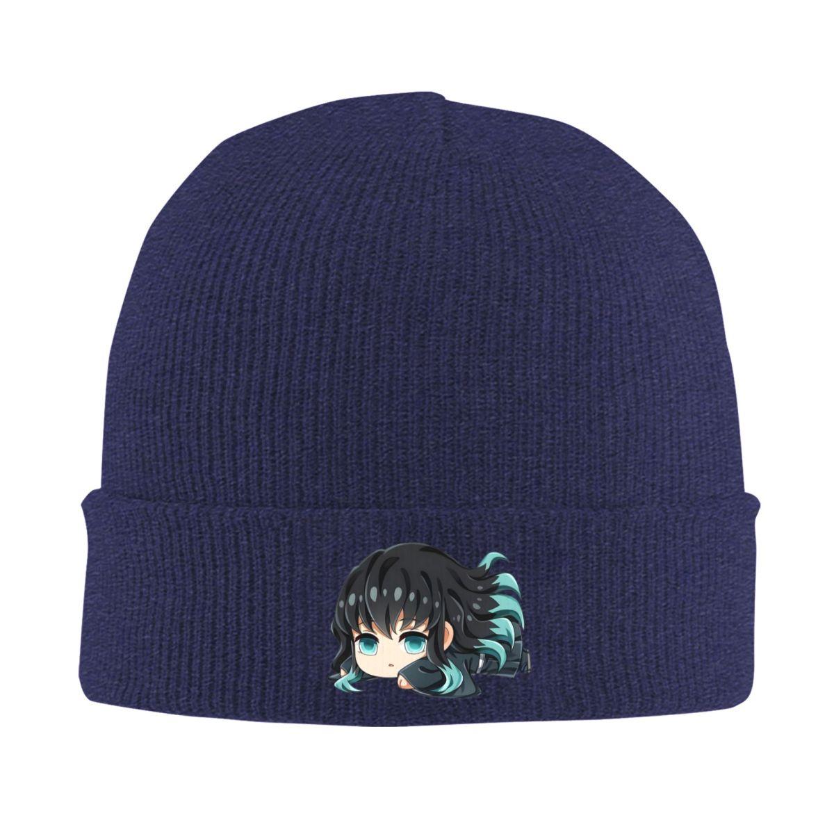 

Muichiro Tokito Warm Knitted Cap Fashion Bonnet Hat Autumn Winter Outdoor Beanies Hats for Unisex Women Adult One Size