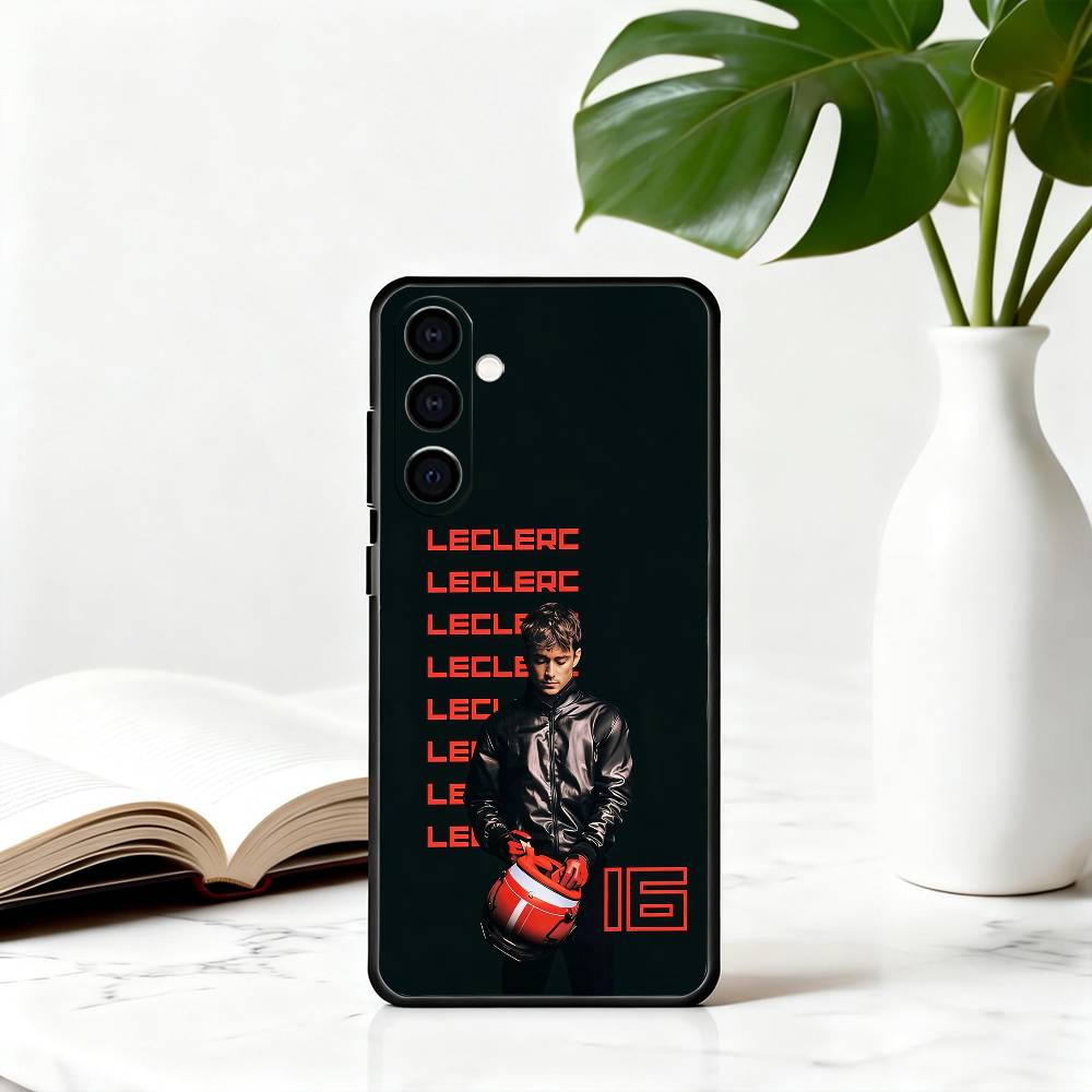 Monaco C-Charles L-Leclerc CL Phone Case For Samsung Galaxy A73,A72,A71,A70,A53,A52,A51,Soft Silicone Black Cover