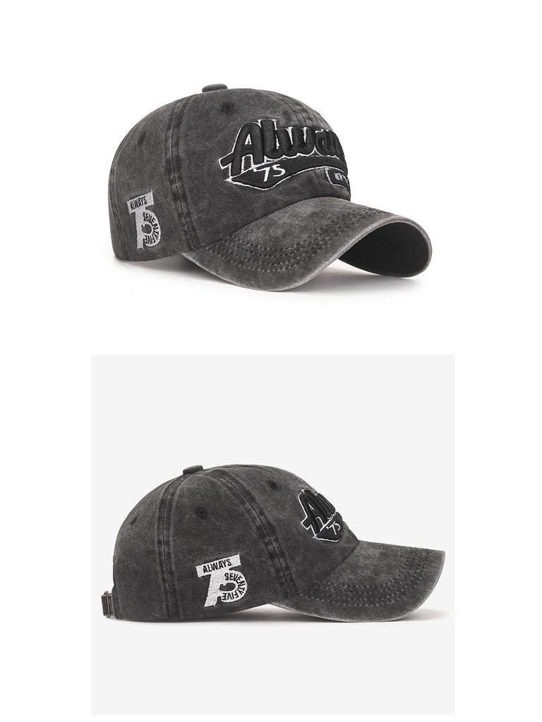 Adjustable Vintage Washed Baseball Cap - Men's & Women's Casual Distressed European/American Style Sun Hat