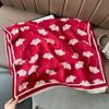 Korean Atmosphere Scarf Women'S Spring, Autumn And Winter Double-Sided Ginkgo Biloba Leaves Thickened Long Imitation Cashmere Air-Conditioned Room