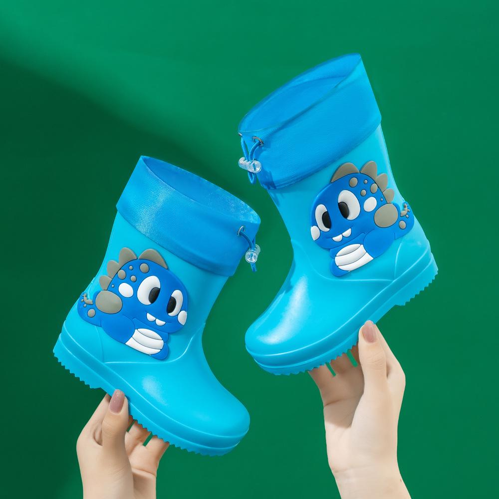 Unisex Toddler Waterproof Cartoon Rain Boots for Kids - Rubber, Short, Outdoor