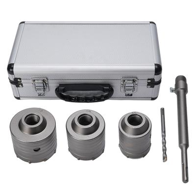 Concrete Hole Saw Kit 55 65 75mm Diameter 50mm Depth Hole Saw Set for Hollow Bricks Cement Walls
