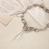 Ethnic Style Collarbone Chain Women'S Heavy Industry Retro Crystal Butterfly Fringed Necklace Temperament High-End Fashion Accessories