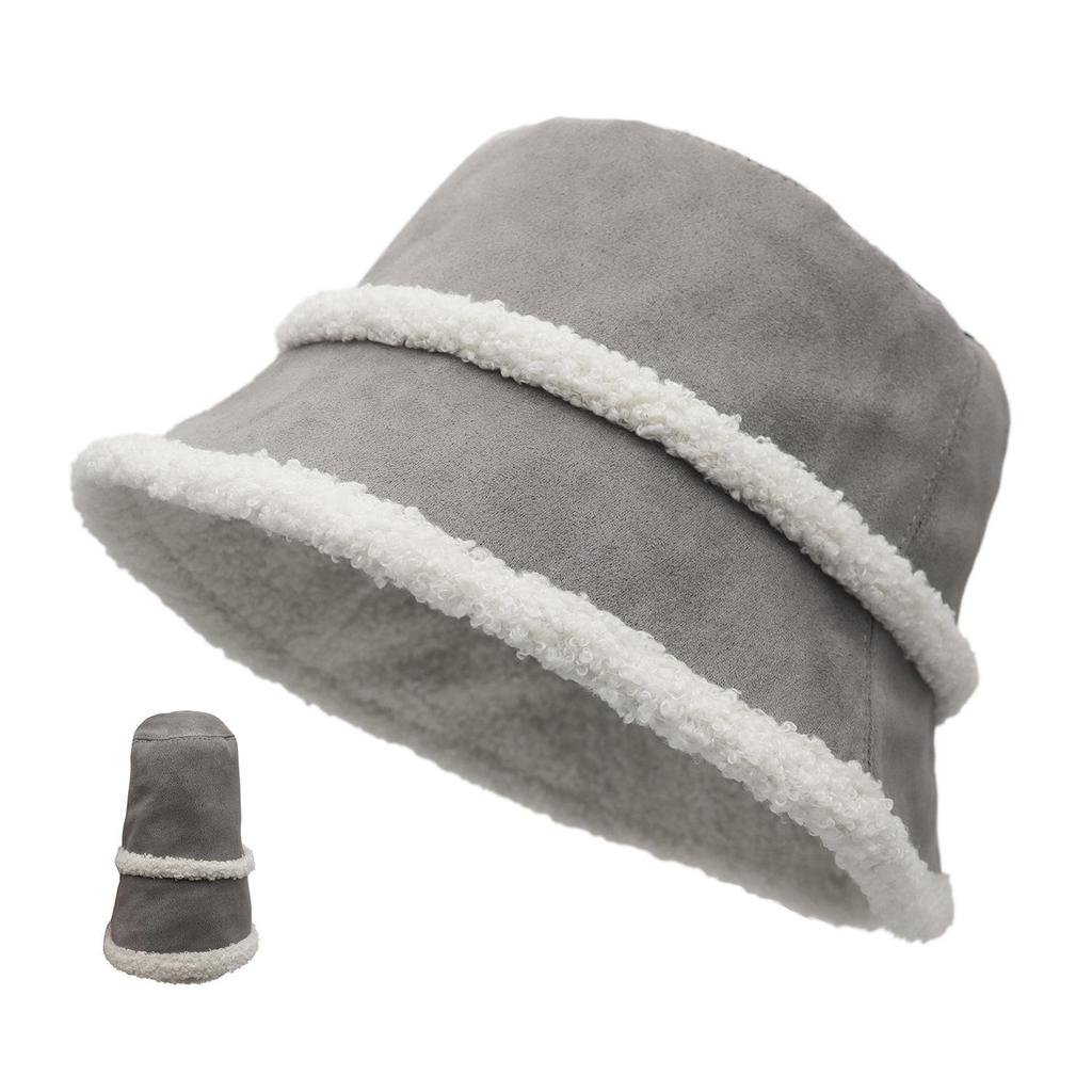 Women's Plush Fisherman Hat - New Autumn/Winter Style, Small Fragrance, Warm and Elegant
