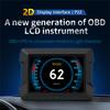 Samochodowy HUD OBD2 GPS Miernik nachylenia Prędkościomierz Alarm przekroczenia prędkości Napięcie Temperatura wody