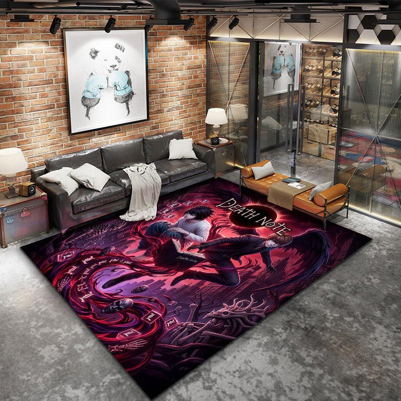 Death Note Carpet Rug For Living Room Bedroom Home Sofa Decoration Kids Play Nonslip Floor Mat