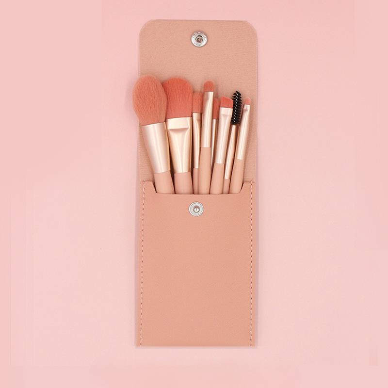 Mini Makeup Brush Set, Complete Set of Beginners’ Beauty Tools with Wooden Handle, Soft-bristled Makeup Brushes