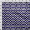 oneOone Tessuto Cotone Elasticizzato Stampa Geometrica Ikat Tessuto BTY Larghezza 40 Pollici