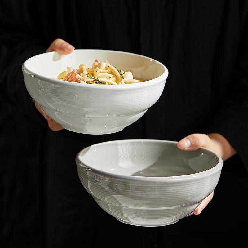 ZISIZ Retro Japanese Ceramic 7-Inch Soup Bowl